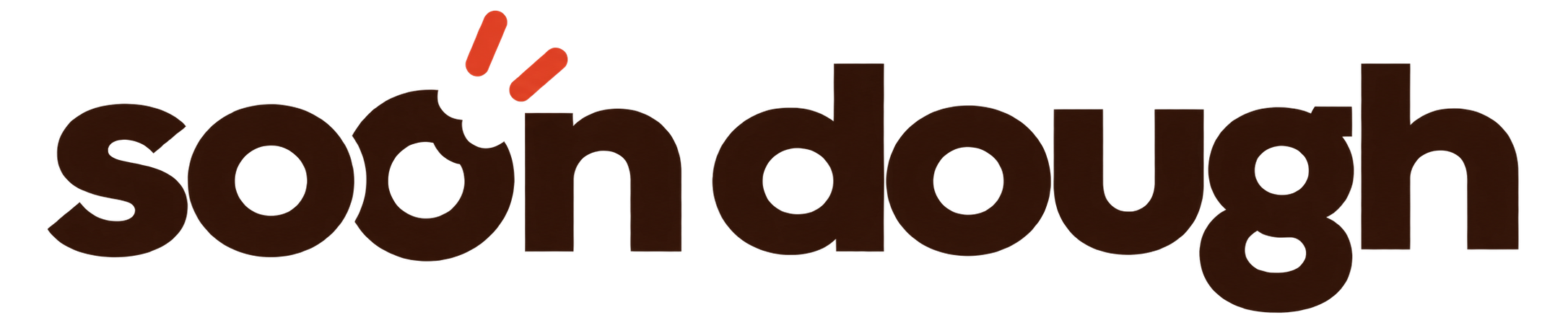 Logo of Soon Dough in espresso brown.
